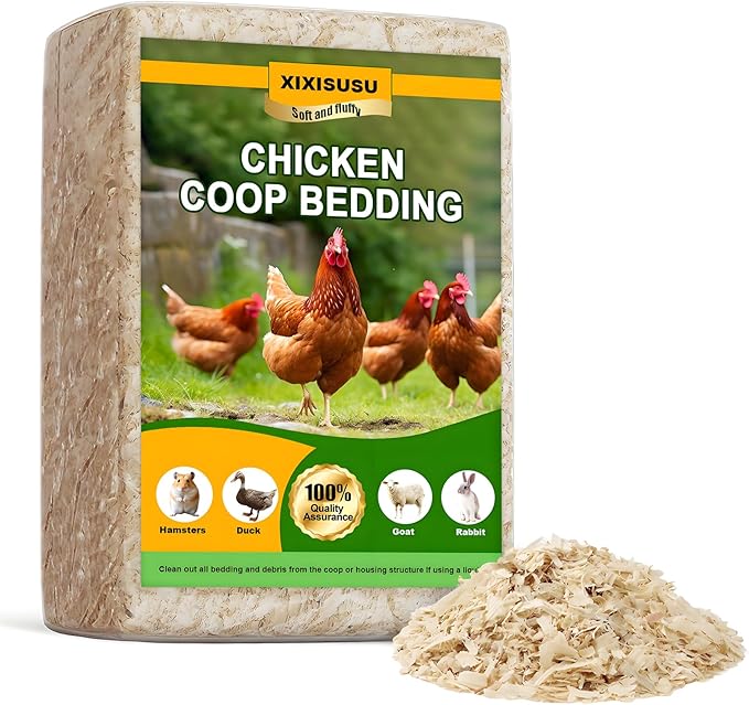 Pine Shavings for Chickens - 1lb Natural Chicken Coop Bedding | Soft Wood Shavings for Hens, Baby Chicks, Rabbits, Hamsters, Gerbils, and Chinchillas | Hemp Bedding for Chickens