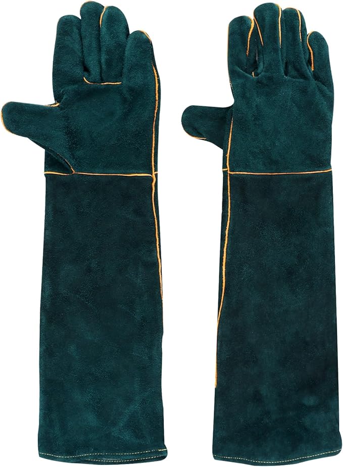 PUXING Animal Handling Gloves Bite Proof 23.6inch Durable Bite Resistant Gloves for Bathing Anti Scratch Protective Gloves