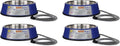 Farm Innovators Signature Series 3 Quart 40 Watt Electric Heated Pet Water Bowl with Stainless Steel Insert, Thermostatic Control, (4 Pack)