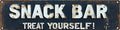 Vintage Tin Snack Bar Sign Retro Metal Sign Suitable For Home Street Shop - Multi-Purpose Metal Sign For Indoor/Outdoor Use Plaque 4x16 Inch