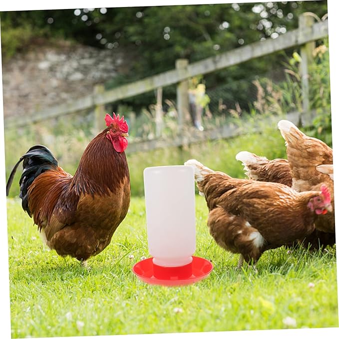 Farm Use Automatic Poultry Waterer and Chick Feeder Kit Food-Grade Drinking and Feeding Device for Chickens and Geese Easy to Clean Large Capacity