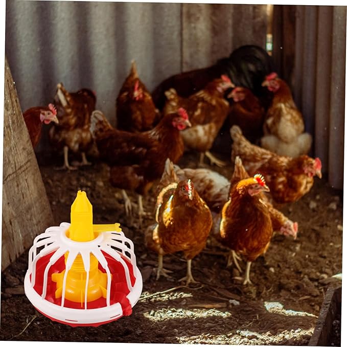 Hanging Chick Feeder Poultry Feeder for Chicken Duck Pigeon Large Capacity Food Container Automatic Feeding Tray
