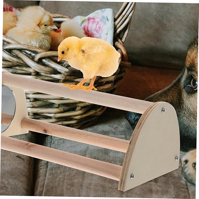 Chick Roosting Bar Wooden Perch for Brooder Versatile Chicken Coop Accessory Promotes Activity Social Interaction and Healthy Growth for Hens and Chicks