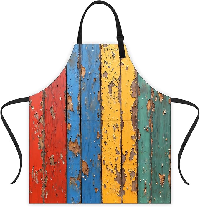 Apron Adjustable Waterproof with Two Deep Pockets Wowen men for Summer BBQ Pool Parties & Resorts