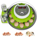 18-Egg Incubator with Automatic Egg Turning & Humidity Control, HD Panoramic View, Built-in Candler for Hatching Chicken, Duck, Quail Eggs Farms, Science Labs, Classroom, Home Use