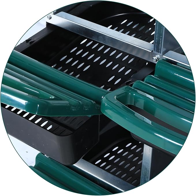 Chicken Nesting Box, 6 Hole 2 Layer Hen Nest Boxes, Roll Away Eggs Laying Boxes,Cleanable Pull Out Hen Roosting Boxes