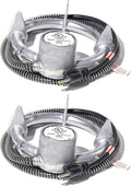 Farm Innovators 2 Pack Bucket De-Icer for up to 5 Gallon Bucket - 250W Aluminum Water Heater for Plastic or Metal Livestock Water Container