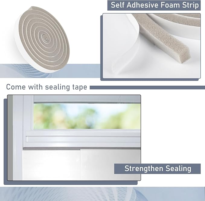 Flamorrow Dryer Vent Window Kit, 4" Window Vent Kit with Air Vent Cover, Adjustable Window Dryer Vent Panels with Insulation Foam Seal Strip & Aluminum Seal Tape, Hose Clamp