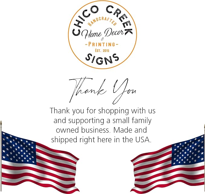 Chico Creek Signs Antiques Rustic Sign Vintage Looking Décor Farmhouse Decoration Gift 4x18 204182001038