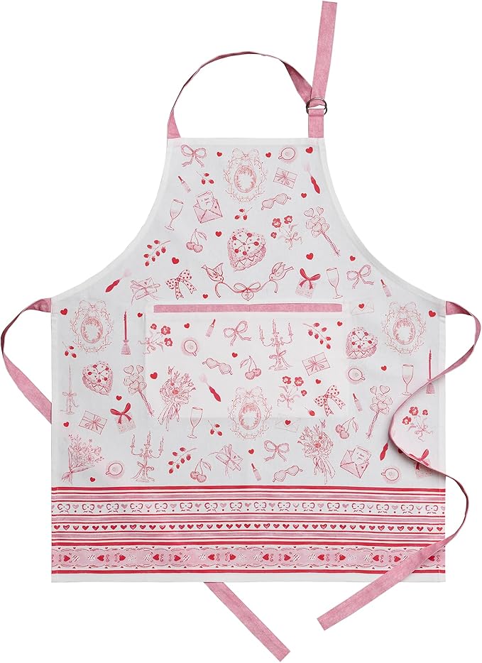 Maison d' Hermine 100% Cotton Apron for women with Pocket Kitchen Chef Apron for Men Cooking Easter Decorations
