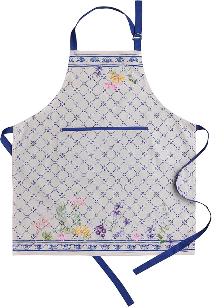 Maison d' Hermine 100% Cotton Apron for women with Pocket Kitchen Chef Apron for Men Cooking Easter Decorations