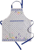 Maison d' Hermine 100% Cotton Apron for women with Pocket Kitchen Chef Apron for Men Cooking Easter Decorations