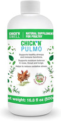 Poultry Respiratory Care Solution for Respiratory Health Maintenance. Chick'n Pulmo from Chick'n Swell for All Poultry of All Ages. 16.8 fl.oz.