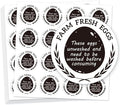 320 Pcs Egg Carton Labels, 2 Inch Round Farm Fresh Egg Sticker PET Adhesive Egg Packaging Sticker for Box Container Carton Farm Supplies