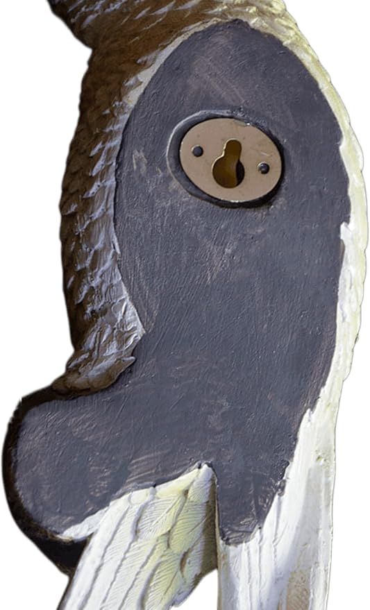 Tropical Hanging Parrot Decor,Real Resin Bird Figurines,Bird Statues,Home Ornament Decor for Tiki Bar,Perfect for Yard Ornaments,Tree Decorations Outdoor,Patio,Lawn,Tree Trunk, Porch