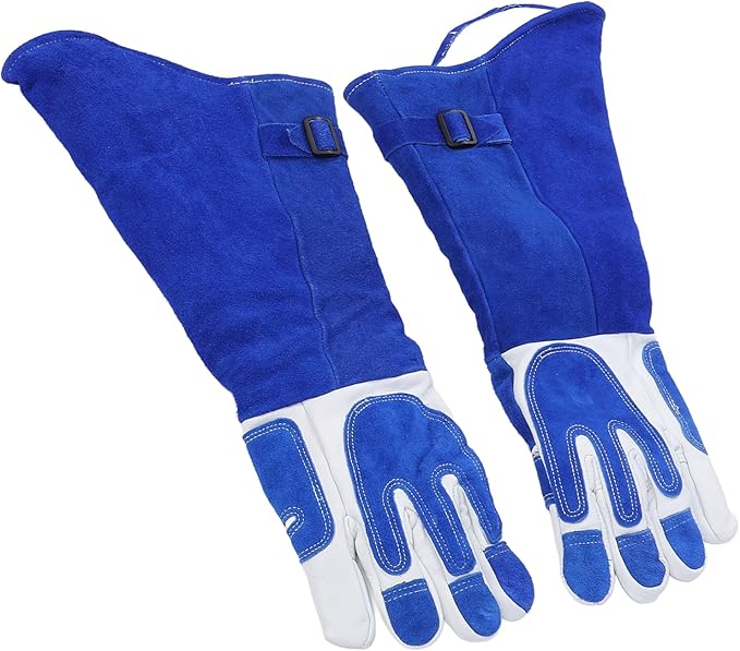Eujgoov Animal Handling Gloves Anti Animal Scratching and Biting Gloves Extended and Thickened Warm Protective