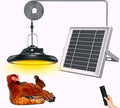 Solar Chicken Coop Light with Timer, Outdoor Solar Pendant Lights IP66 Waterproof & 16.4ft Cord, 3-Color Dimmable Shed Lights for Sheds, Chicken Coop, Farm, Stables