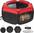 Brooder Box for Chicks - Chicken Brooder Kit with Dual Doors Design Pop-Up Playpen, Top Cover, Waterproof Mat, Storage Bag | Indoor Baby Chick Starter Kit for Ducklings, Quail & Poultry
