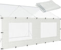 Quictent 12x4 FT Chicken Coop Cover Heavy Duty Winter Wrap with Window, Waterproof Chicken Run Tarp, Windproof Insulation Shield, 32 Ball Bungees (Side Panels, 2 Packs)