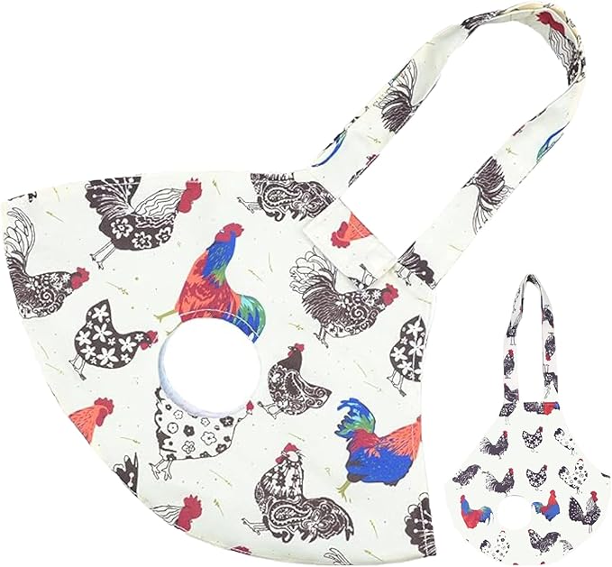 Chicken Holder Bag Chicken Medic Bag Chicken Carrier with Handle Chicken Supplies Catching Hand Bag for Hen Rooster Poultry Chicken Transport (White Mix color(1 Pack))