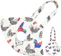 Chicken Holder Bag Chicken Medic Bag Chicken Carrier with Handle Chicken Supplies Catching Hand Bag for Hen Rooster Poultry Chicken Transport (White Mix color(1 Pack))
