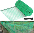 Plastic Garden Fence 4x100 FT Deer Fence Netting, Temporary Mesh Fencing Animal Barrier for Deer, Chicken, Poultry, Pet, Wildlife, Garden Bird Netting for Plant Fruit Tree Vegetable Protection