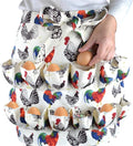 Egg Collecting Apron with 12 Deep Pockets Gathering Holding Farmhouse Fresh Eggs for Chicken Hen Duck Goose