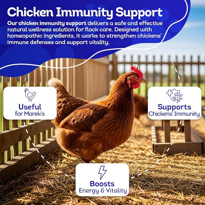 HA4E - Chicken Support for Marek’s Disease - Natural Support & Immune Strengthening - Highly Effective Homeopathic Formula - 350 Pellets