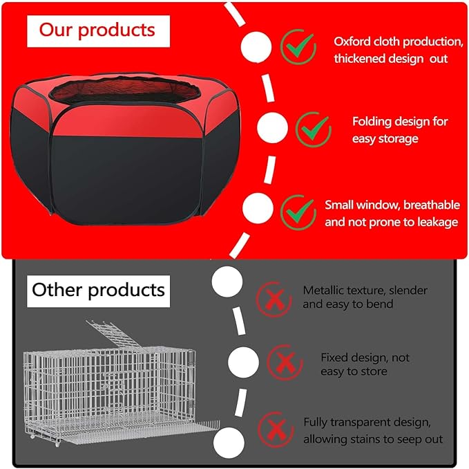 Double Door Brooder Box for Chicks, Breathable Pop up Chicken Brooder, Foldable Large Chick Starter Kit, 45.1" x 19.9" Brooding Playpen/Tent Holds Up to 20 Duck Quail Gosling