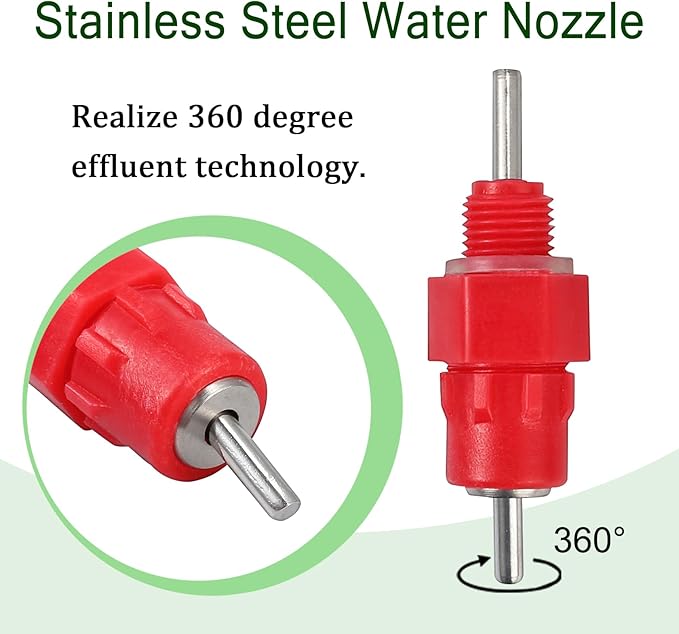Chicken Waterer Nipples Automatic Poultry Watering Nipples Chicken Drinkers (dht, 10pcs)