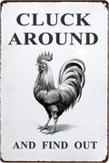 Funny Chicken Gifts Chicken Coop Sign Chicken Signs for Home Garden Farm Chicken Coop Farmhouse Kitchen Decor(8 X 12) Inch