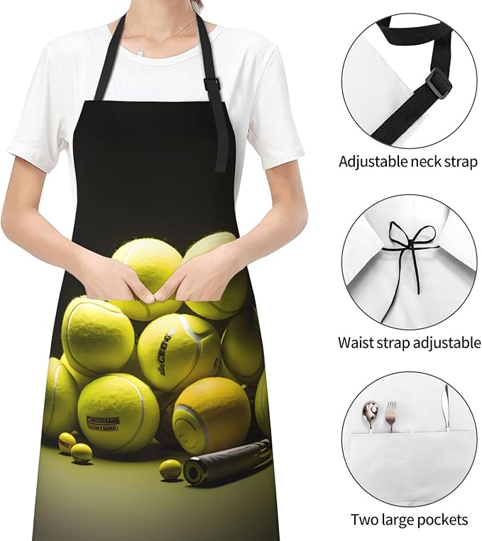 Tyrannosaurus rex Heavy Duty Waterproof Apron with Pockets for AdultsResistant Grilling, Gardening, Painting