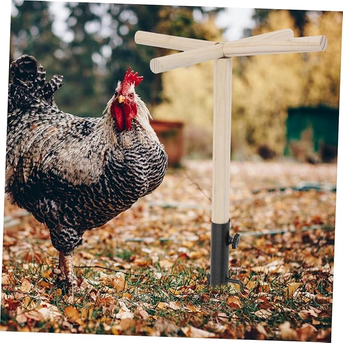 Chickens and Parrots Roosting Bar Wooden Bird Perch Stand Comfortable Chicken Coop Toy Multi-Functional