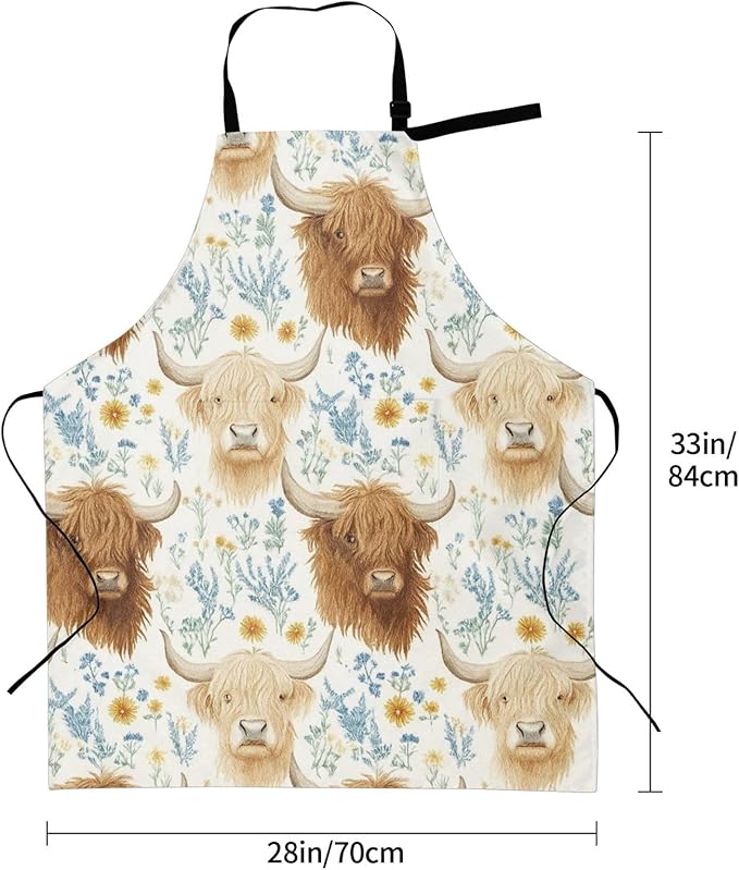 Serene Swan In Stream Adjustable Waterproof Apron Work Cooking Apron With Pockets For Men Women