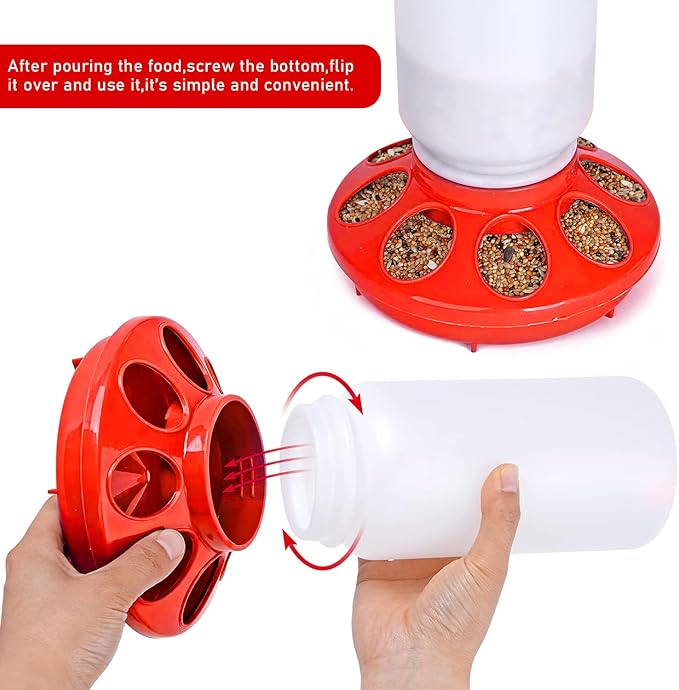9pcs Chick Feeder and Waterer Kit, Baby Chick Starter Kit with Chick Perch for Small Poultry Ducks Quail
