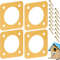 AQKILO Birdhouse Predator Guard, Helping Reduce Nest Destruction and Enhance Safety for Bird Chicks, 4 Pack, 1 1/4" (1.25in)