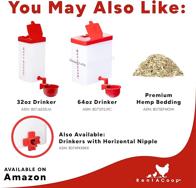 RentACoop 3 Pound Metal Chick2Chicken Medium Port Feeder