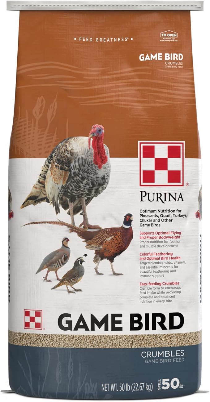 Purina | Game Bird Layer Feed | Crumbles (50 LB) Bag