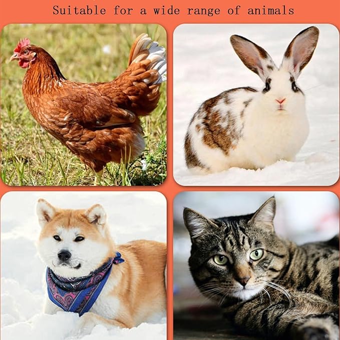 Safe Chicken Heater, Chicken Coop Heater for Winter, Animal Heater, Heat Chicks Coop Heater, Adjustable Temperature, for Inside and Outdoor Pet 140W