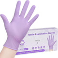 Disposable Nitrile Exam Gloves, 3-mil, Lilac Gloves Disposable Latex Free, Powder Free