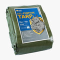 GUARD SHIELD Heavy Duty Tarp 16x16 Feet Green Multi Purpose Thick Waterproof Poly Tarp Cover 10mil