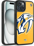 Head Case Designs Officially Licensed NHL Oversized Nashville Predators Gel Armor Case [Military Grade Drop Protection] Compatible with Apple iPhone 15