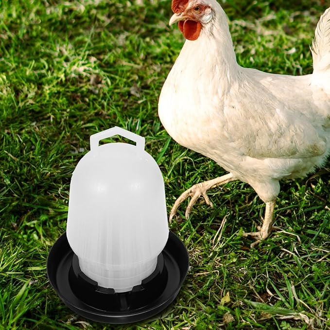BESPORTBLE Plastic Poultry Drinker, 0.5L Poultry Waterer Automatic Chicken Water Feeder Water Container Jar for Duck Baby Chicks Rabbit Turkeys Outdoor Farm