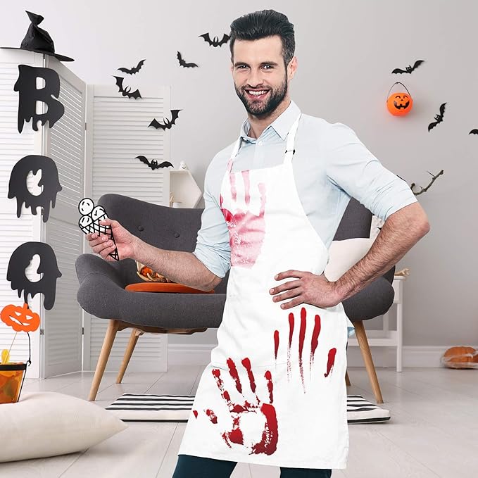 Syntus Adjustable Bib Apron with 2 Pockets Cooking Kitchen Aprons for Women Men Chef