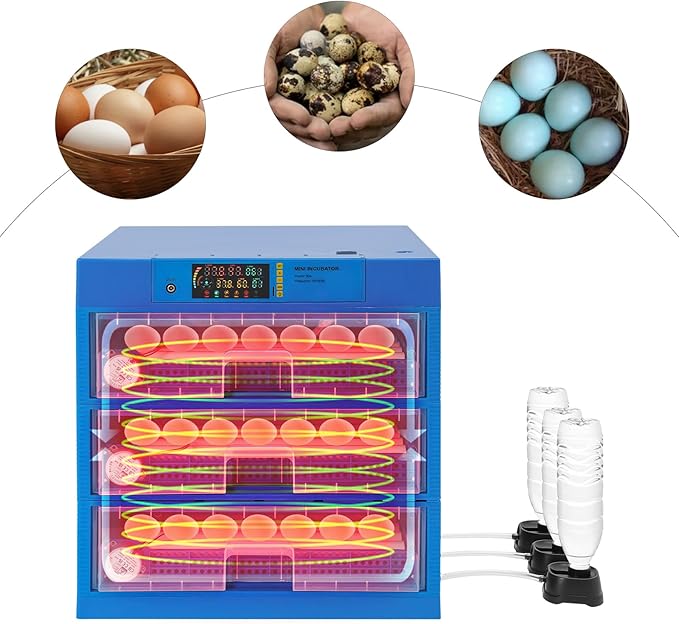 Incubators For Hatching Eggs, 192 Egg Hatching Incubator Automatic Chicken Incubators Egg Incubator With Automatic Turner And Automatic Humidity