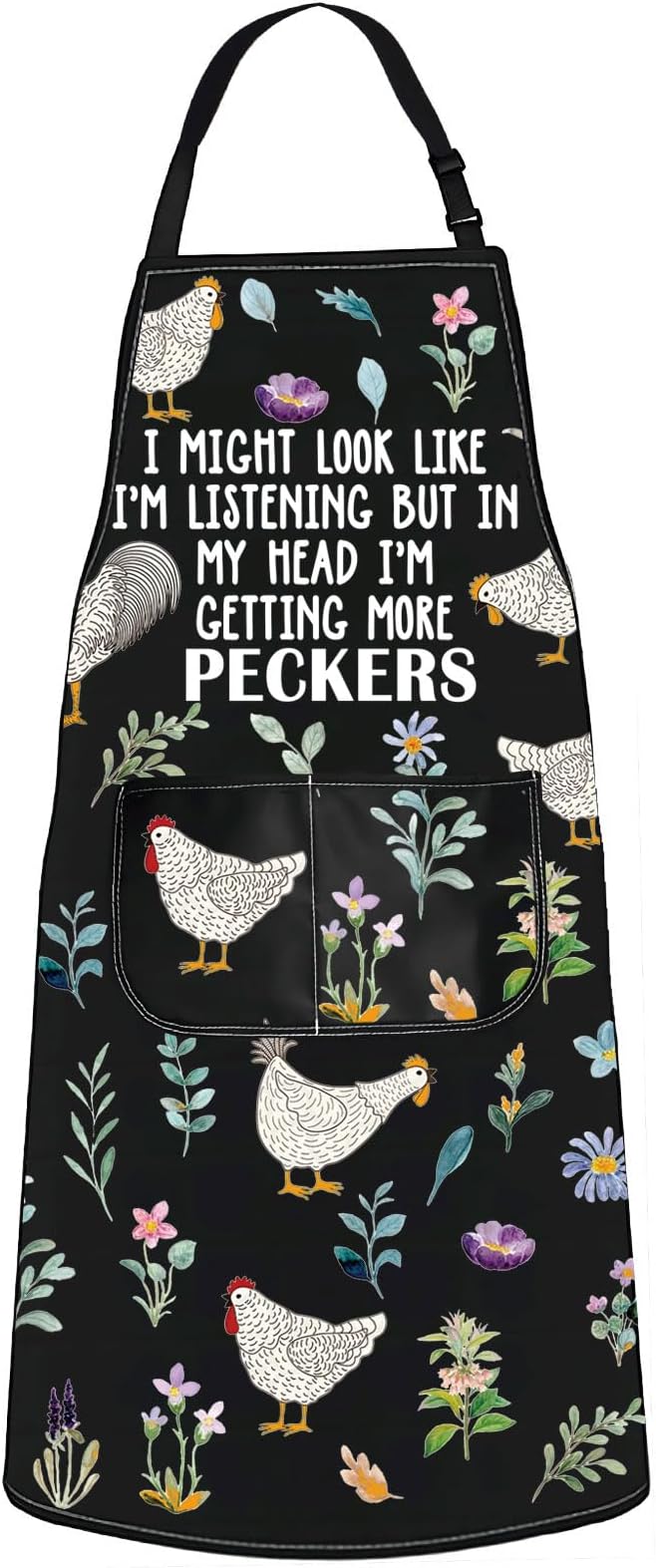 G2TUP Chicken Kitchen Apron - Cooking Apron for Ladies & Farmers