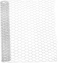 1 Roll Heavy Duty Galvanized Chicken Coop Wire Fencing X Poultry Barrier Netting for Garden Easy Installation Secure Enclosure Improved Airflow and Ventilation