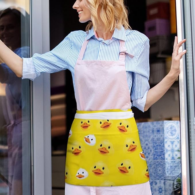 Server Waitress Waist Apron Cooking Kitchen Restaurant Aprons for Women Men
