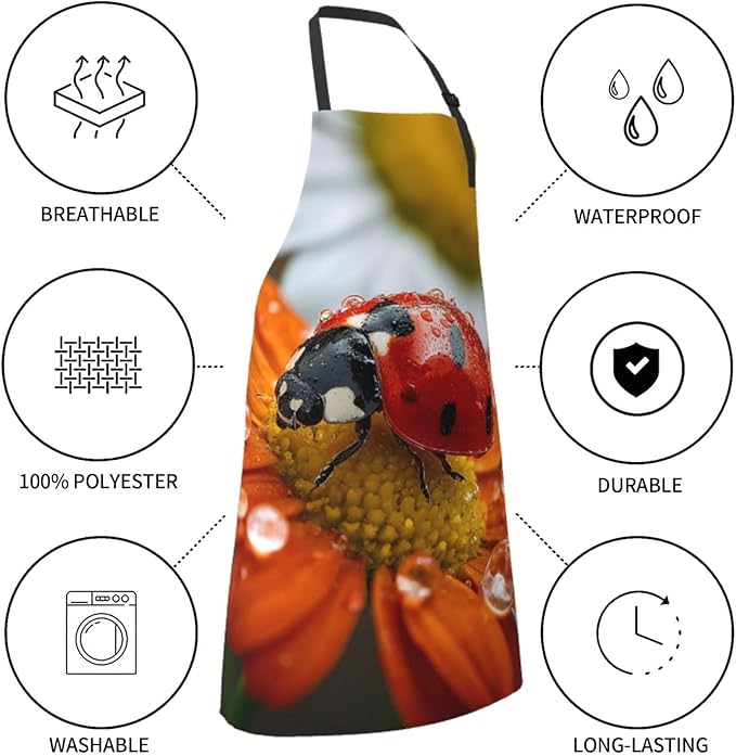 Waterproof Aprons for Women Men Adjustable Bib Tractor farm Apron Chef Cooking Aprons for Kitchen