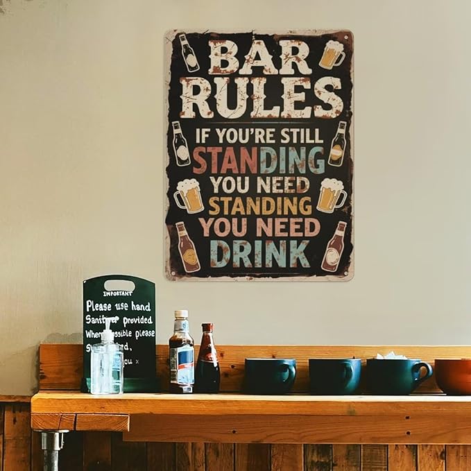 Vintage Metal Sign You Can’t Buy Happiness, But You Can Live on a Farm. Tin Sign Decor Retro Wall Decor For Home Coffee Bar Funny Aluminum Sign 16x12 inch